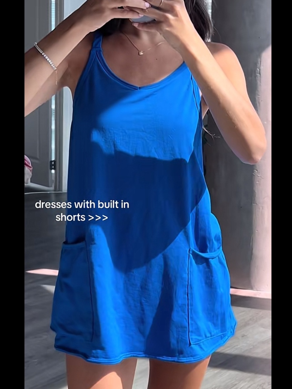 NWT Women’s Royal Blue Tank Dress with Pockets